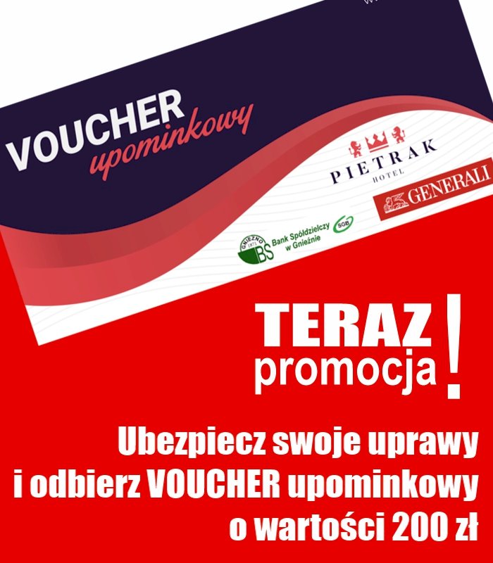 Ubezpieczenie upraw z voucherem upominkowym od Banku